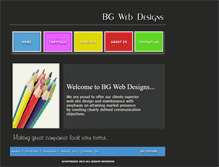 Tablet Screenshot of bgwebdesigns.com